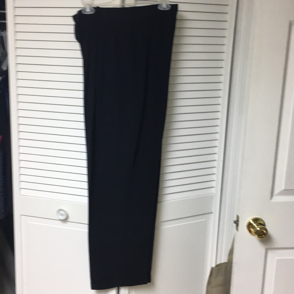 Jones New York charcoal black silk suit pants